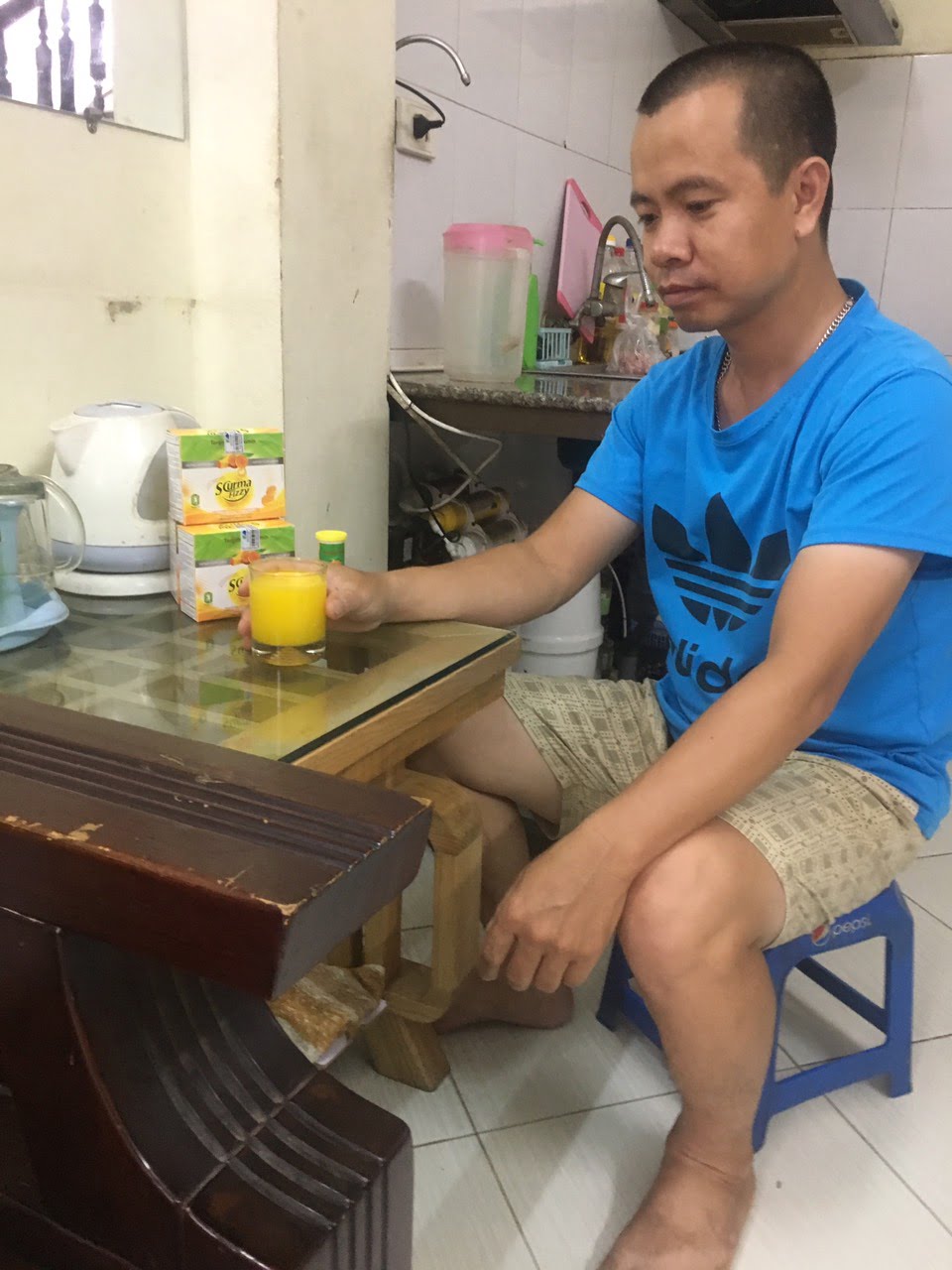 Anh Nguyễn Bá Chuyên từng cảm thấy đau khổ vì bị viêm dạ dày tá tràng