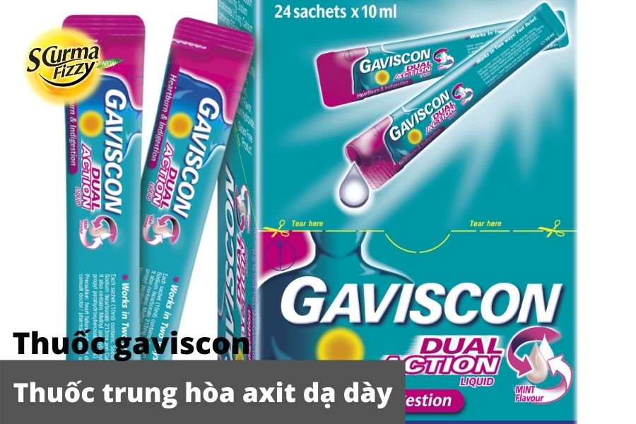 Thuốc gavisscon giúp trung hòa axit dạ dày