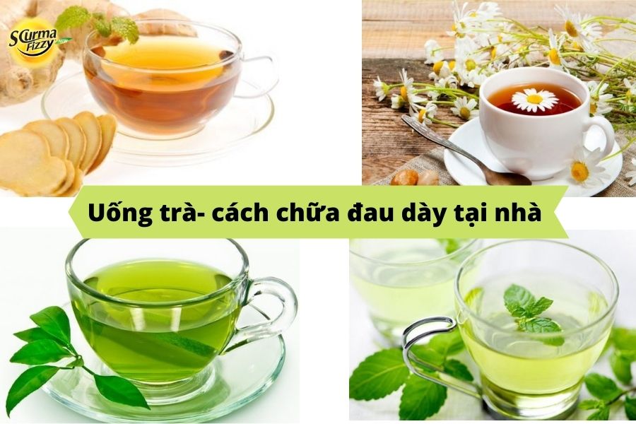 Uống trà thảo mộc- cách chữa đau dạ dày tại nhà
