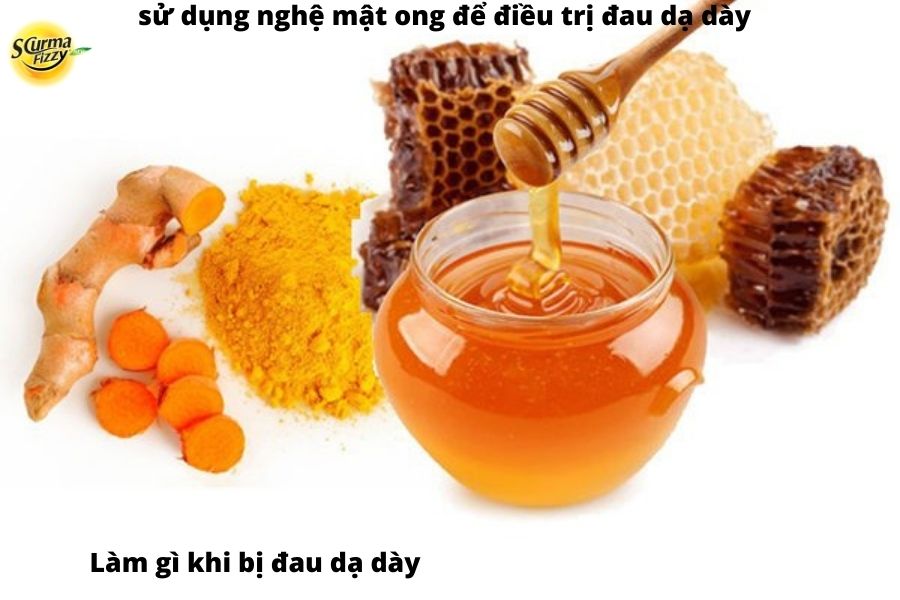 sử dụng nghệ mật ong để điều trị đau dạ dày