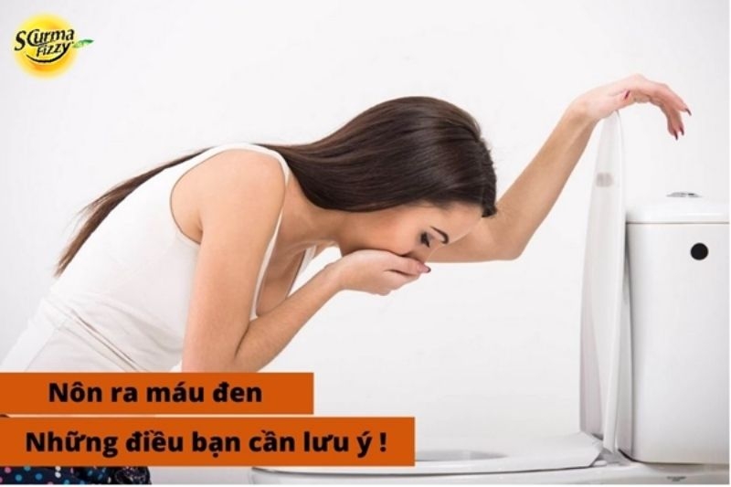 nôn ra máu đen là gì