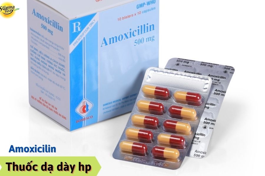 Amoxicilin- thuốc dạ dày hp phổ biến trong phác đồ