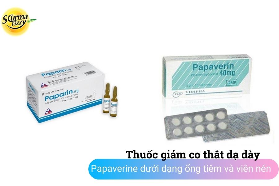 Thuốc giảm co thắt dạ dày Papaverine