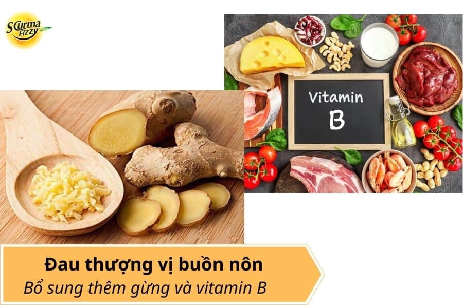 Bổ sung thêm gừng và vitamin B